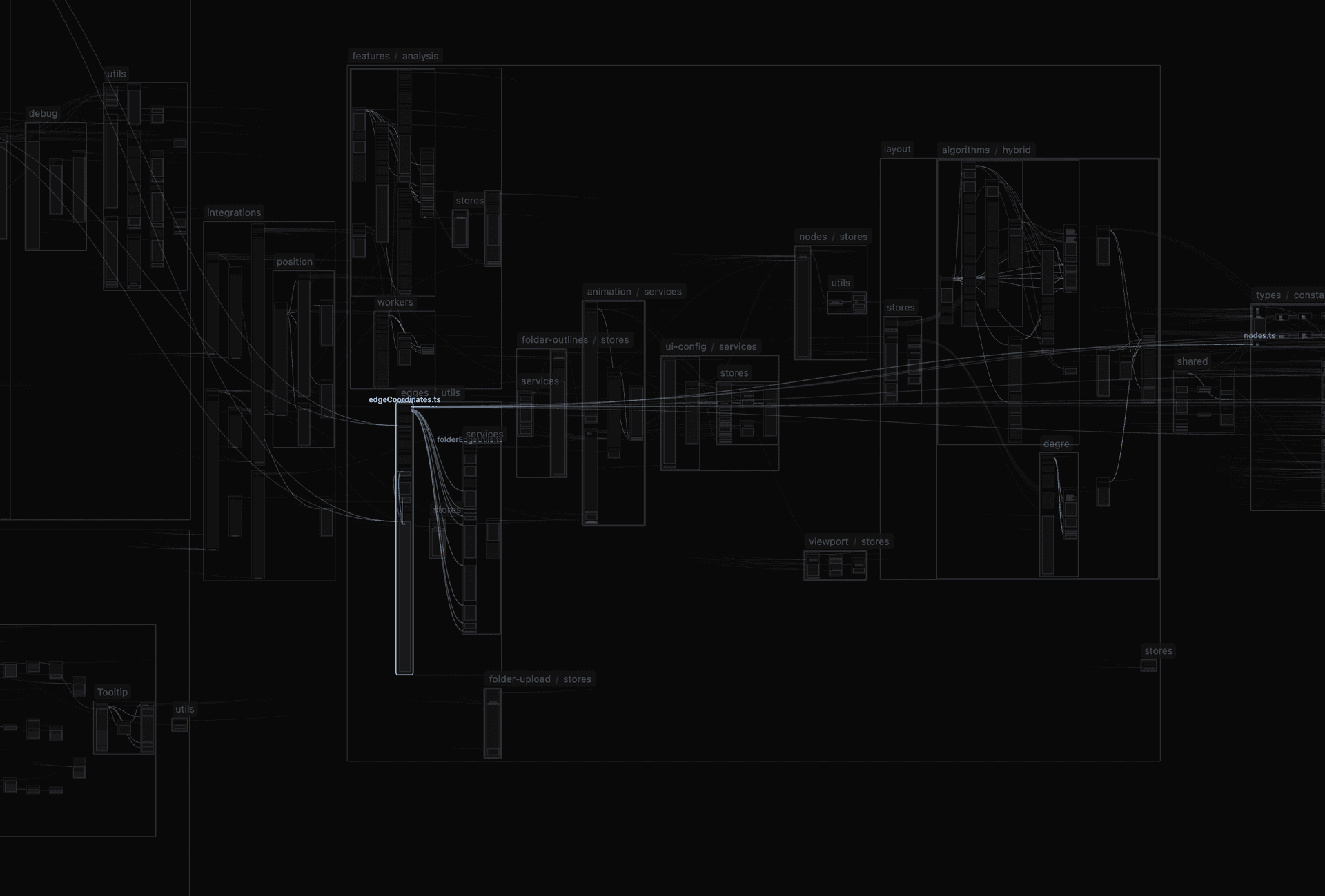 Infinite canvas with file nodes