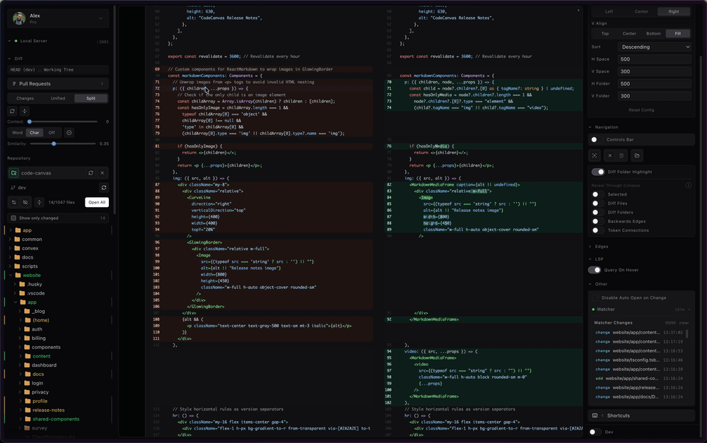 LSP analysis with function highlights and connections